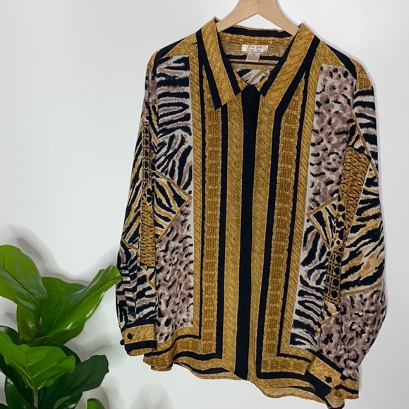 Fu Da Tops - Vintage FU Da Silk Top